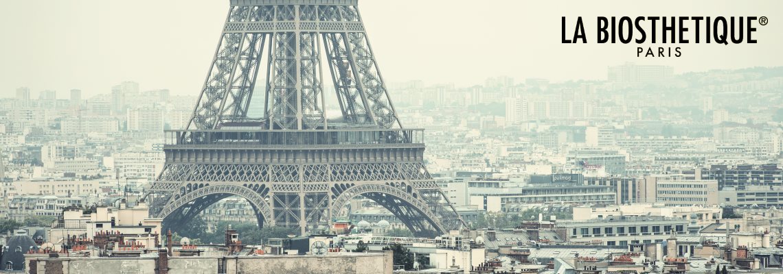 La Biosthetique Banner - Skyline von Paris mit Eifelturm